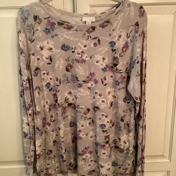 J. Jill Zinc Heirloom Diaries Waffle Thermal Top Sz 2X - Picture 1 of 7
